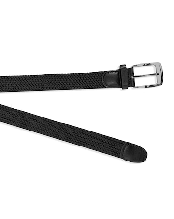 D555 Big & Tall Simon Stretch Braided Belt - Black