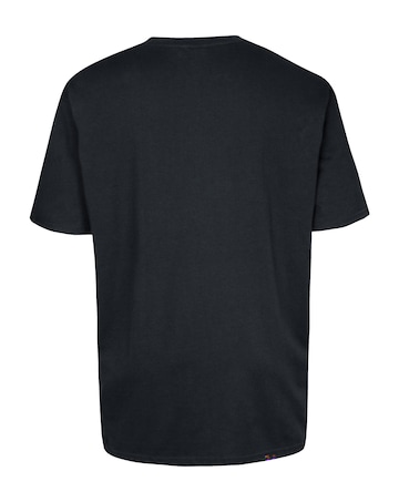 D555 Big & Tall Signature Premium Weight Combed Cotton V Neck T-Shirt - Black