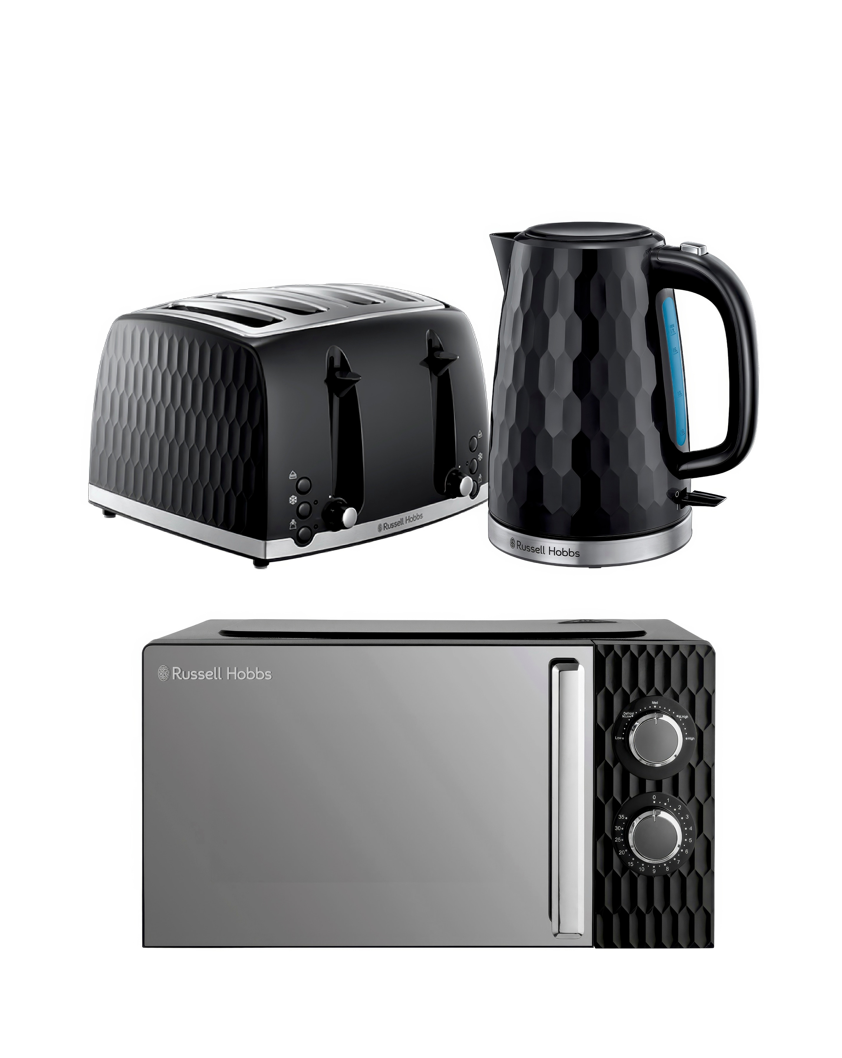 Russell Hobbs Black Honeycomb Bundle