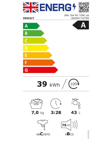 Indesit IMA 764 My Time Washing Machine - White +Install