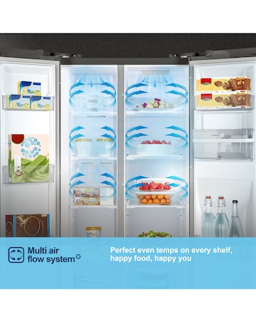 Fridgemaster MS83430DEB Non-Plumbed Total No Frost Freestanding American