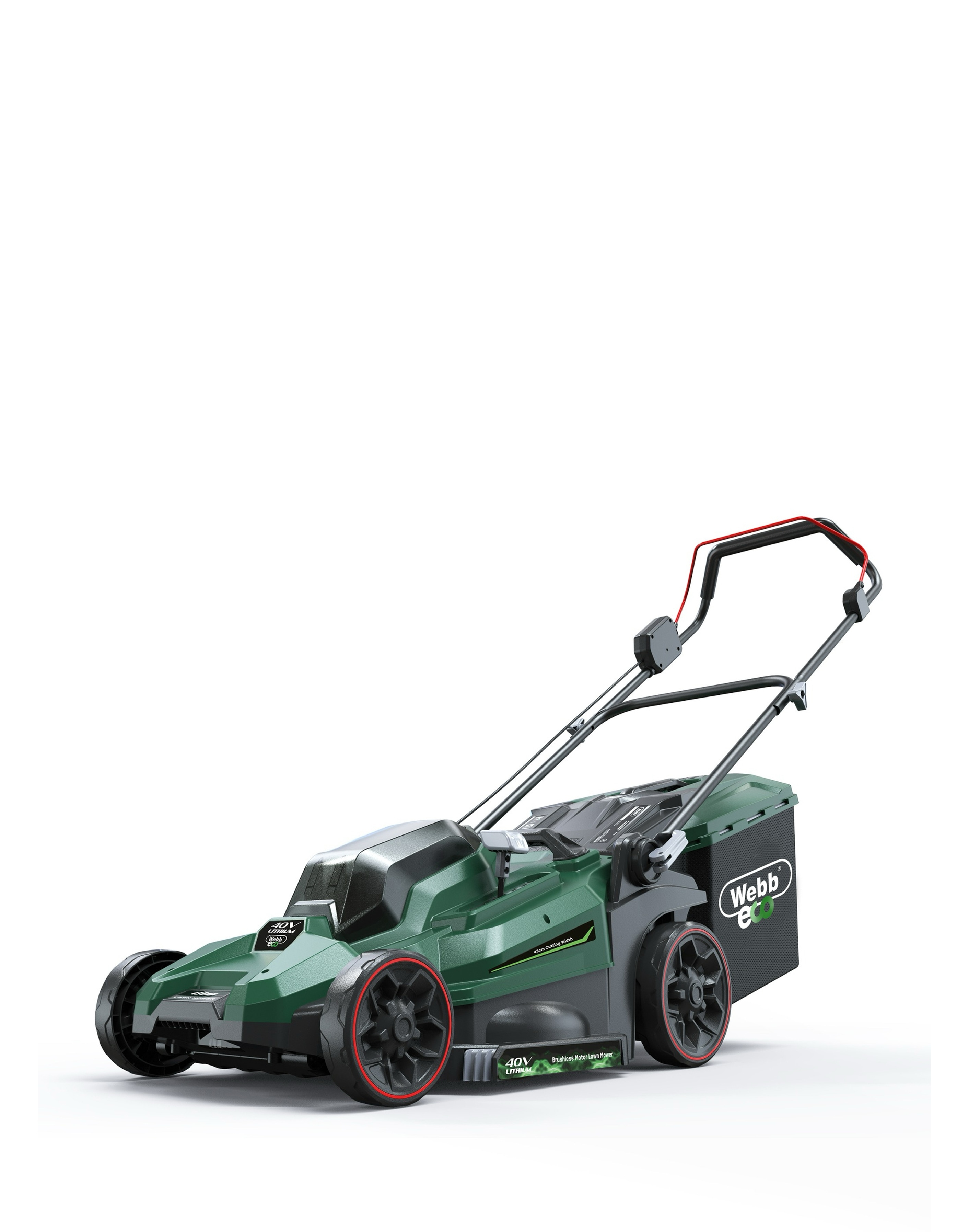 New In - Webb 40V 43cm Cordless Rotary Lawnmower