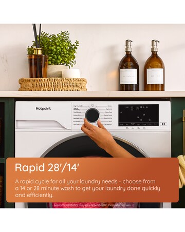 Hotpoint Anti Stain 8+6kg- White + Installation