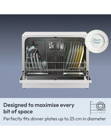 Candy Rapido Table Top Dishwasher- White + Installation