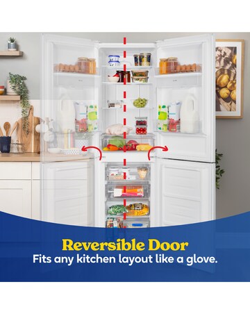 RUSSELL HOBBS 50/50 FRIDGE FREEZER W/ WD