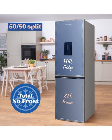 RUSSELL HOBBS 50/50 FRIDGE FREEZER W/ WD