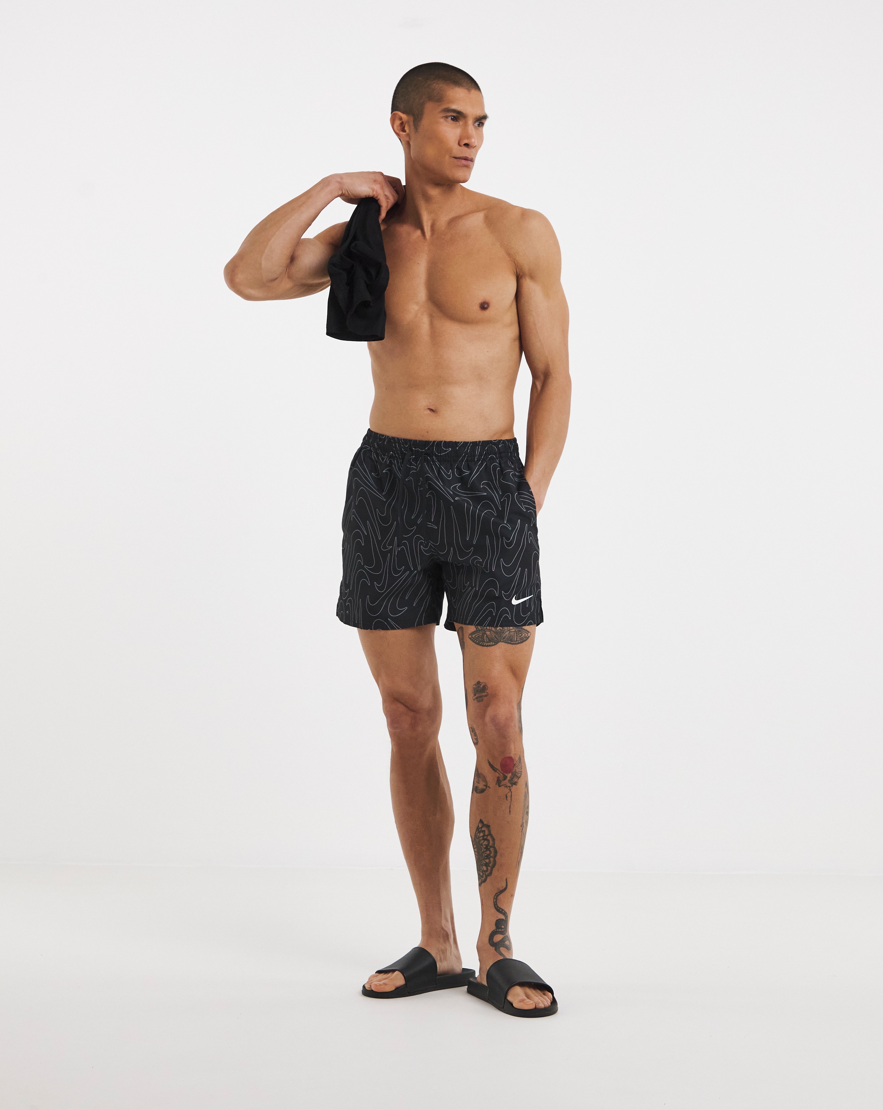 Nike 5 Inch Printed Volley Swim Shorts