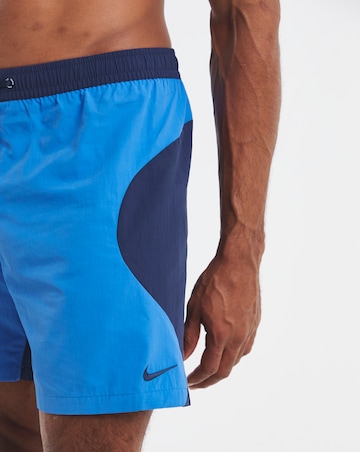 Nike 7 Inch Full Lined Zip Colourblock Swim Shorts