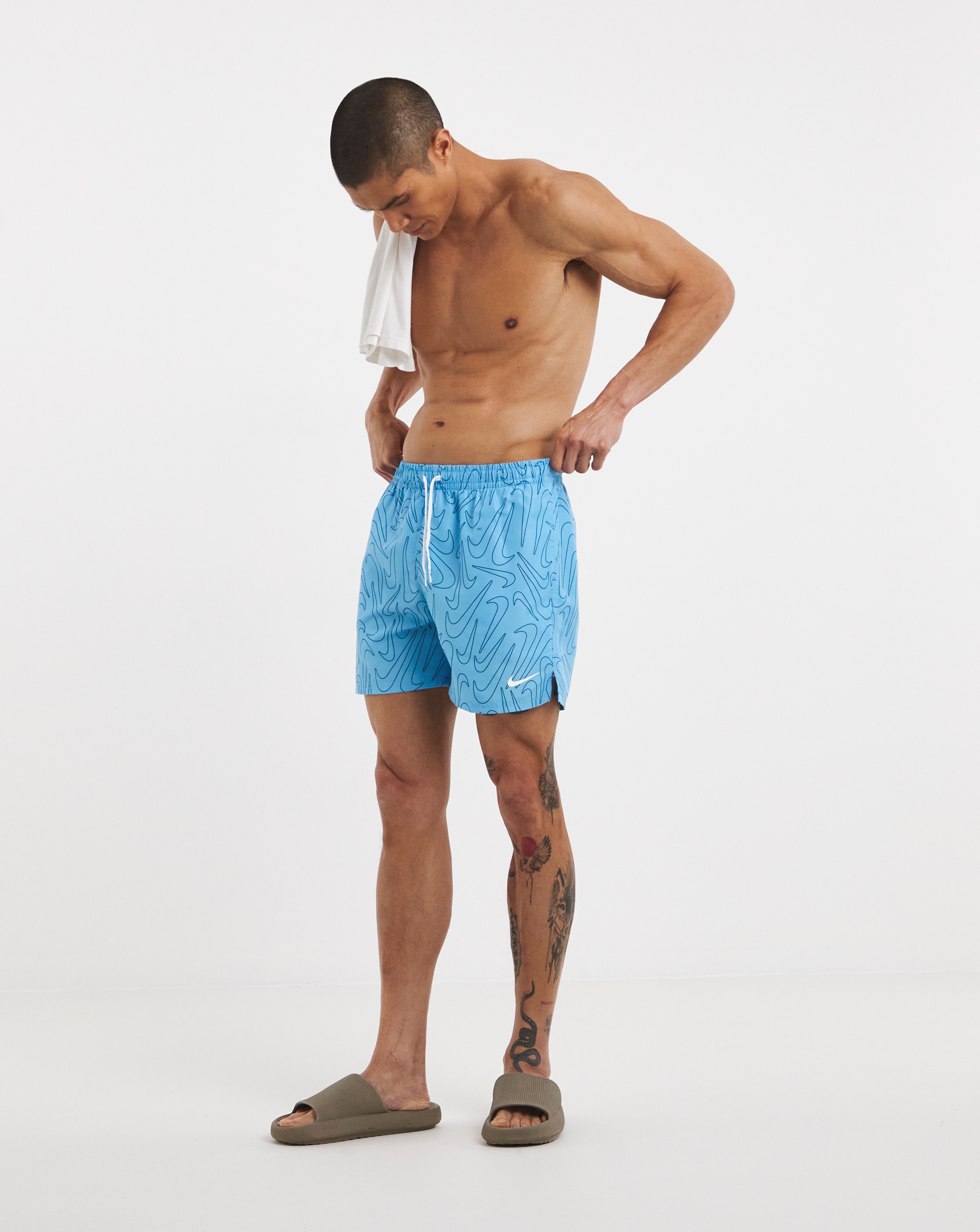 Nike 5 Inch Printed Volley Swim Shorts