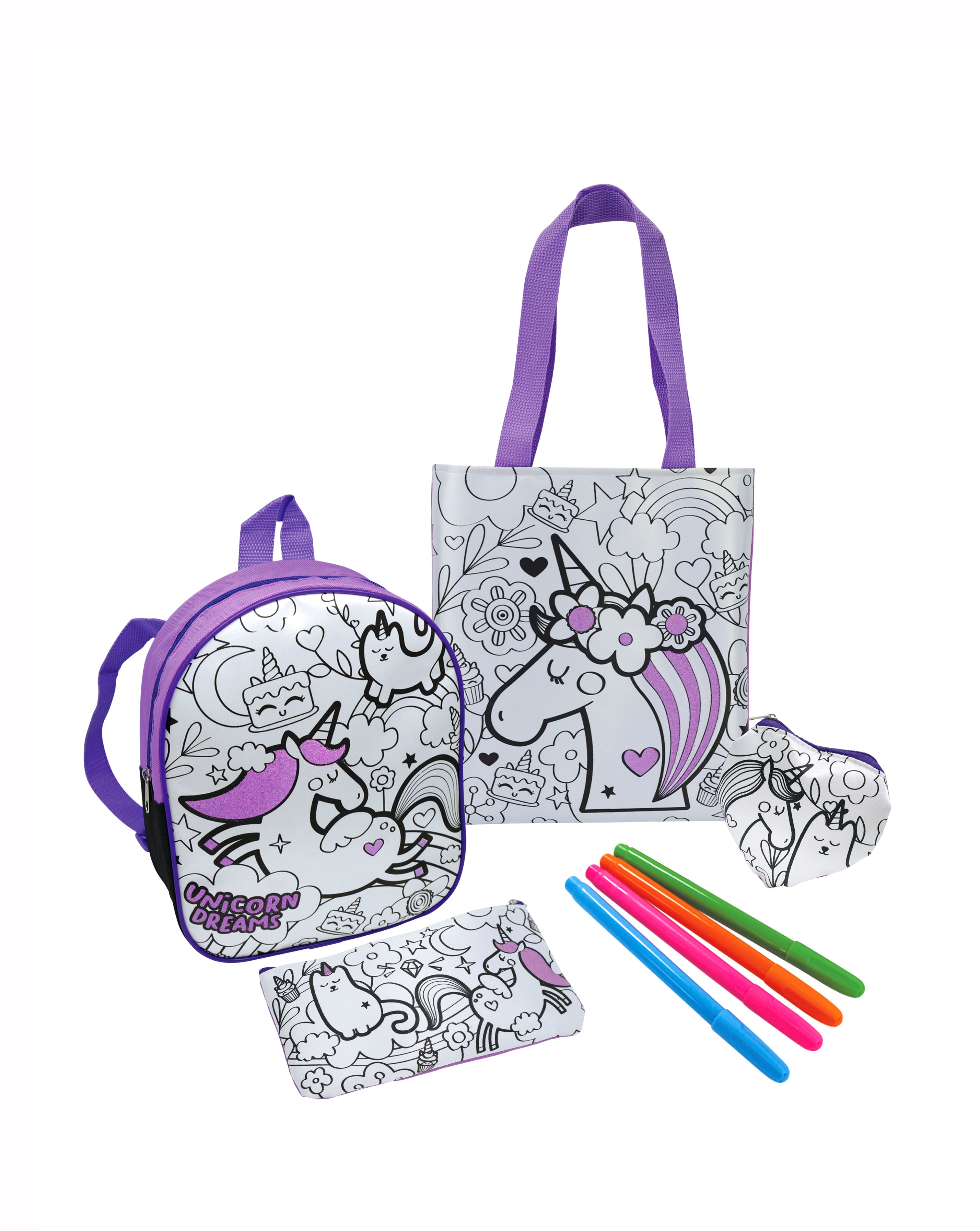 Colour Your Own Bags 4-Piece Craft Set