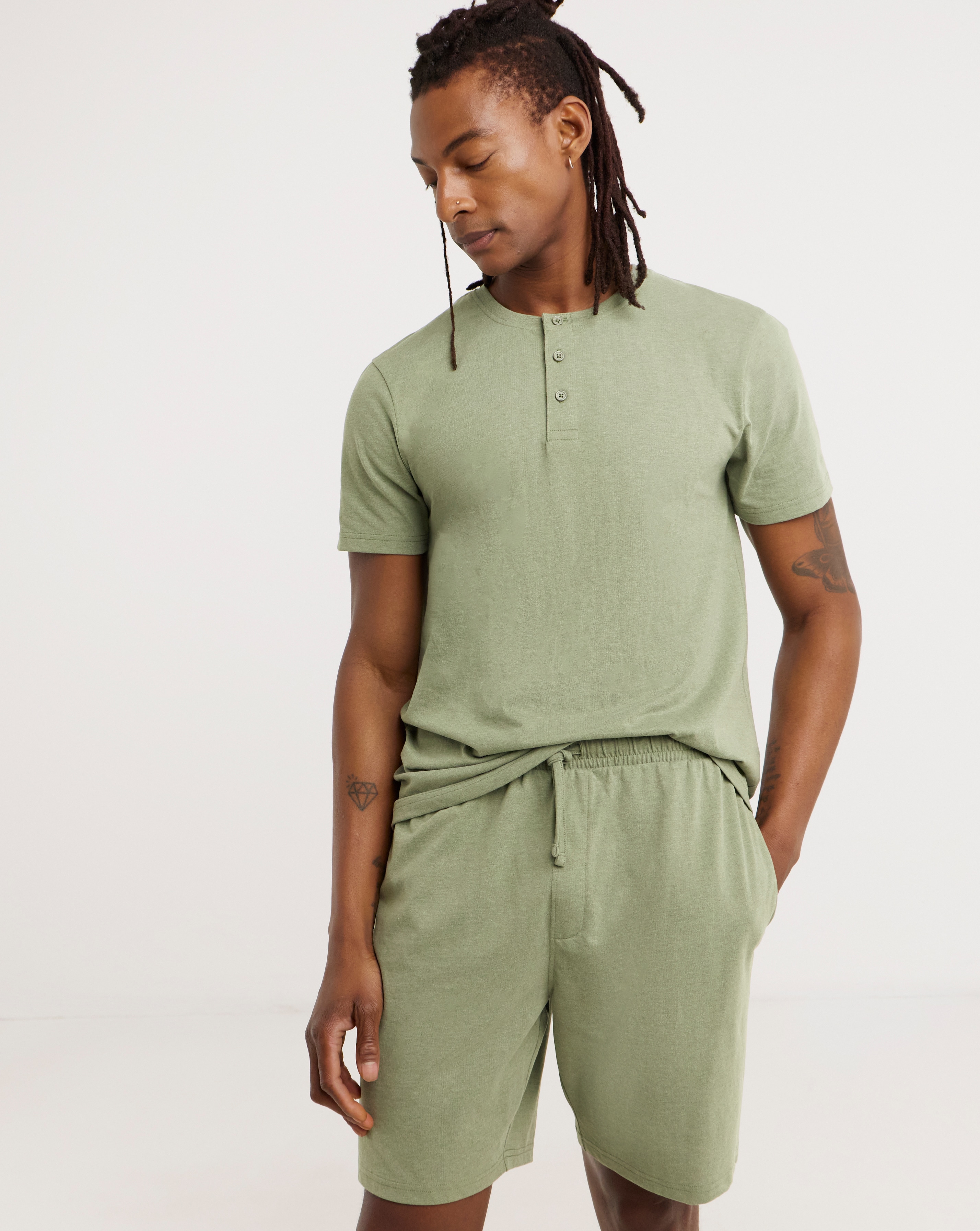 Grandad T-Shirt And Short Pyjama Set