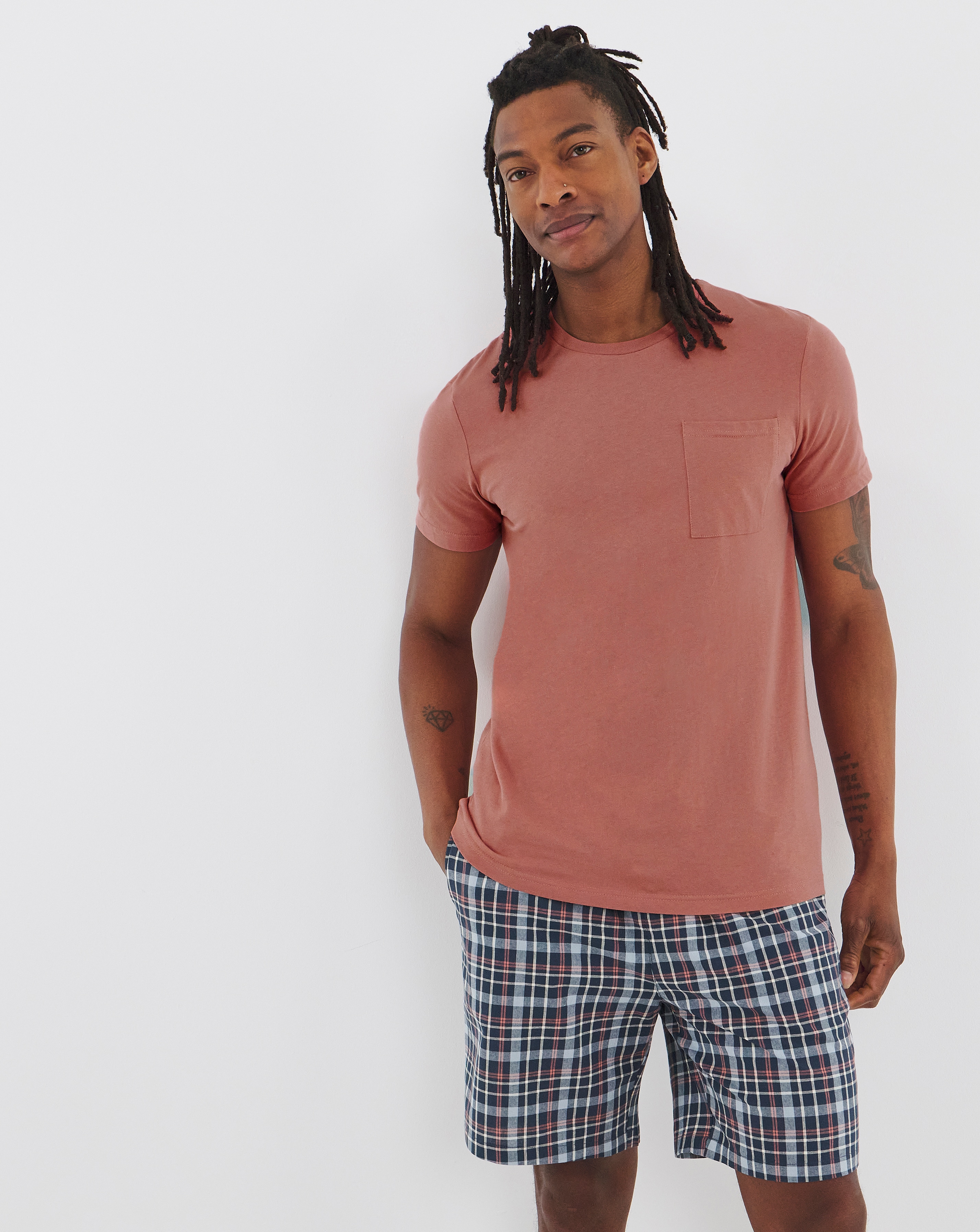 Check Short Pyjama Set