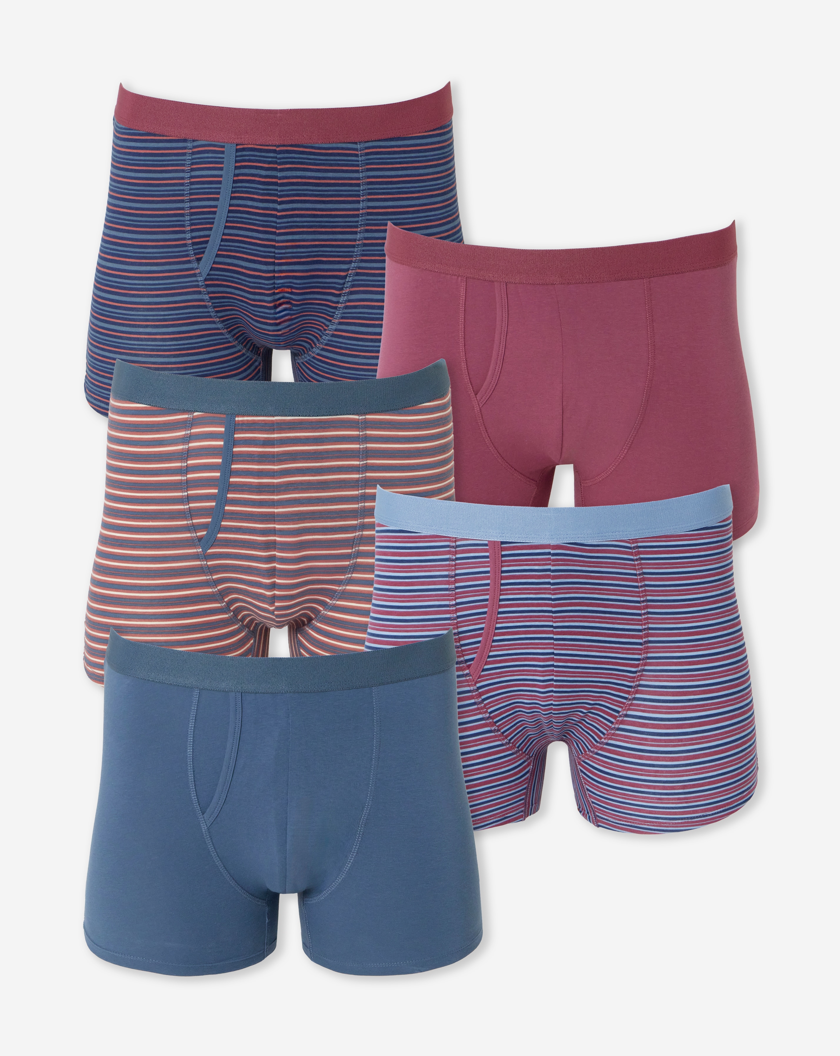 5 Pack Stripe A-Front Boxers