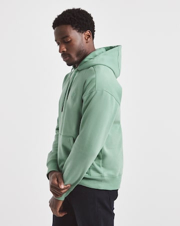 Union Garment Dyed Relaxed Fit Hooded Sweatshirt- Green