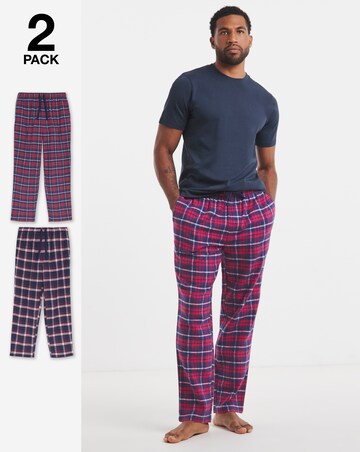 2 Pack Woven Check Flannel Bottoms