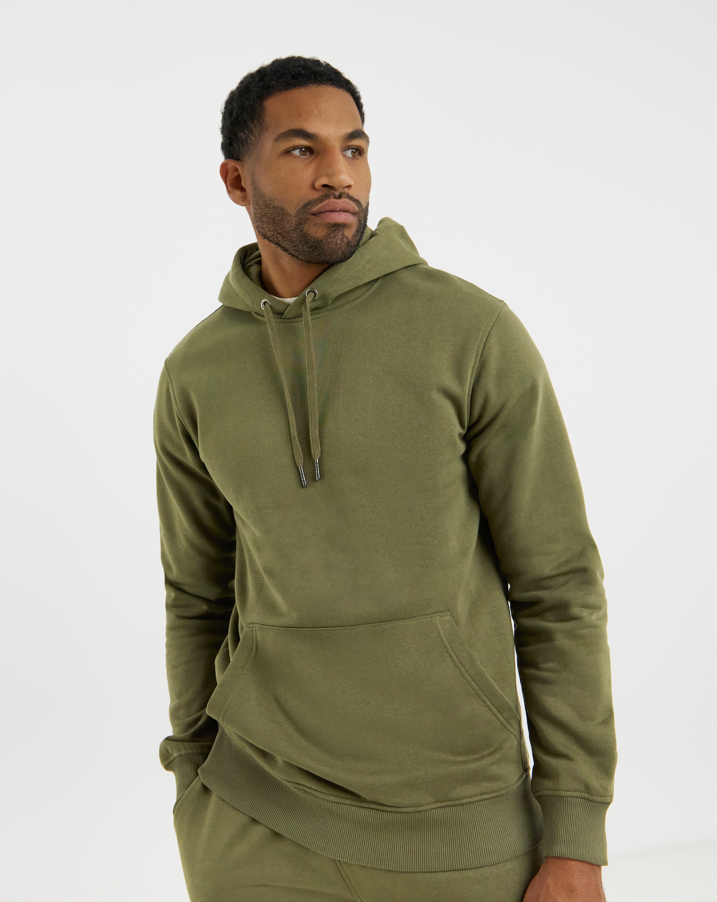 New In - Overhead Hoodie Long - Khaki