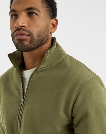 Full Zip Funnel Neck Sweatshirt Long