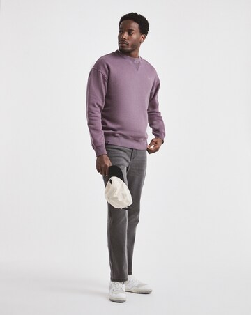 Union Crew Neck Sweatshirt - Plum