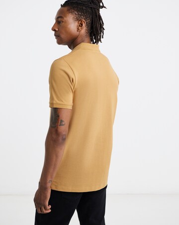 Pique Polo Shirt Long- Coral