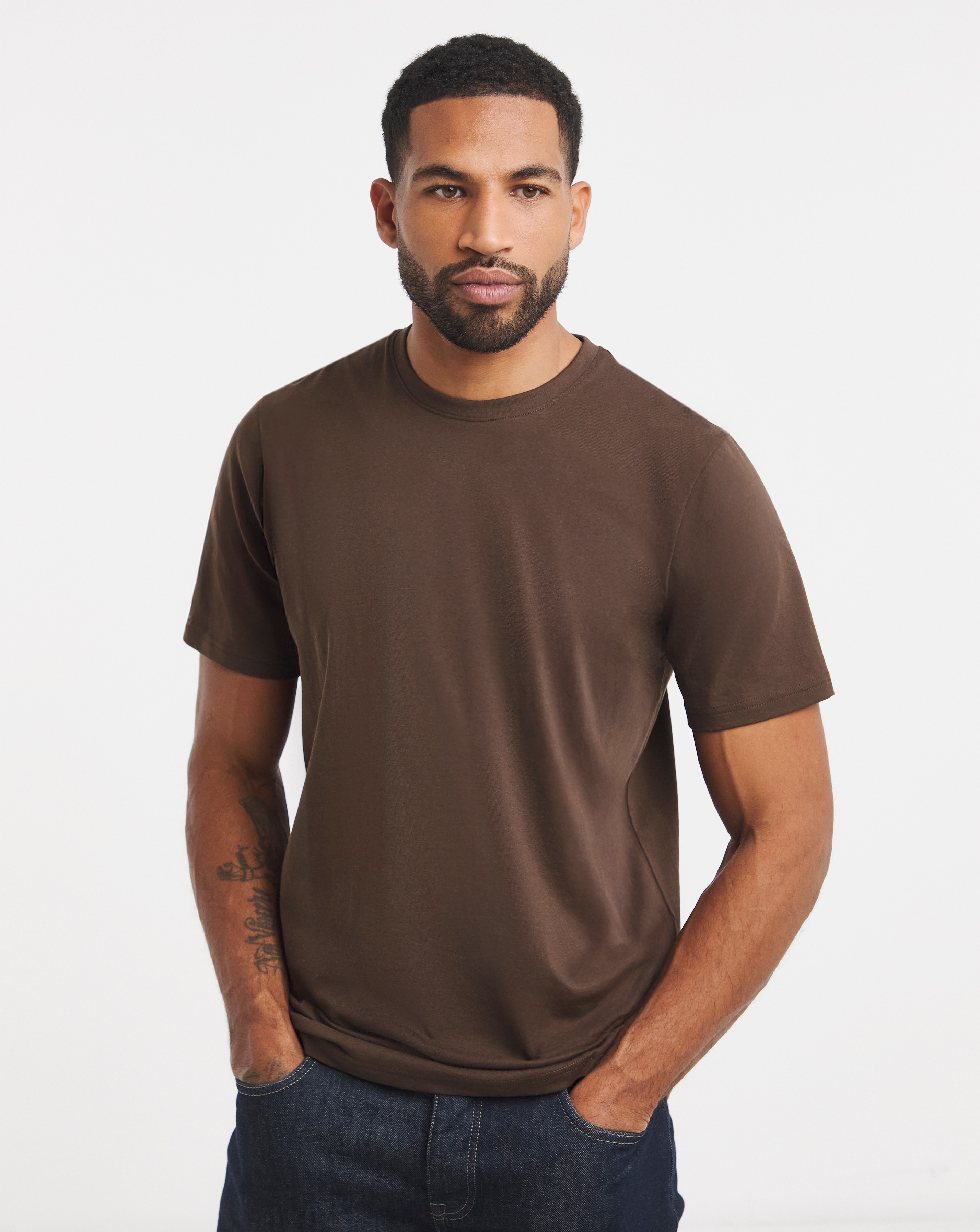 Pure Cotton Crew Neck T-Shirt