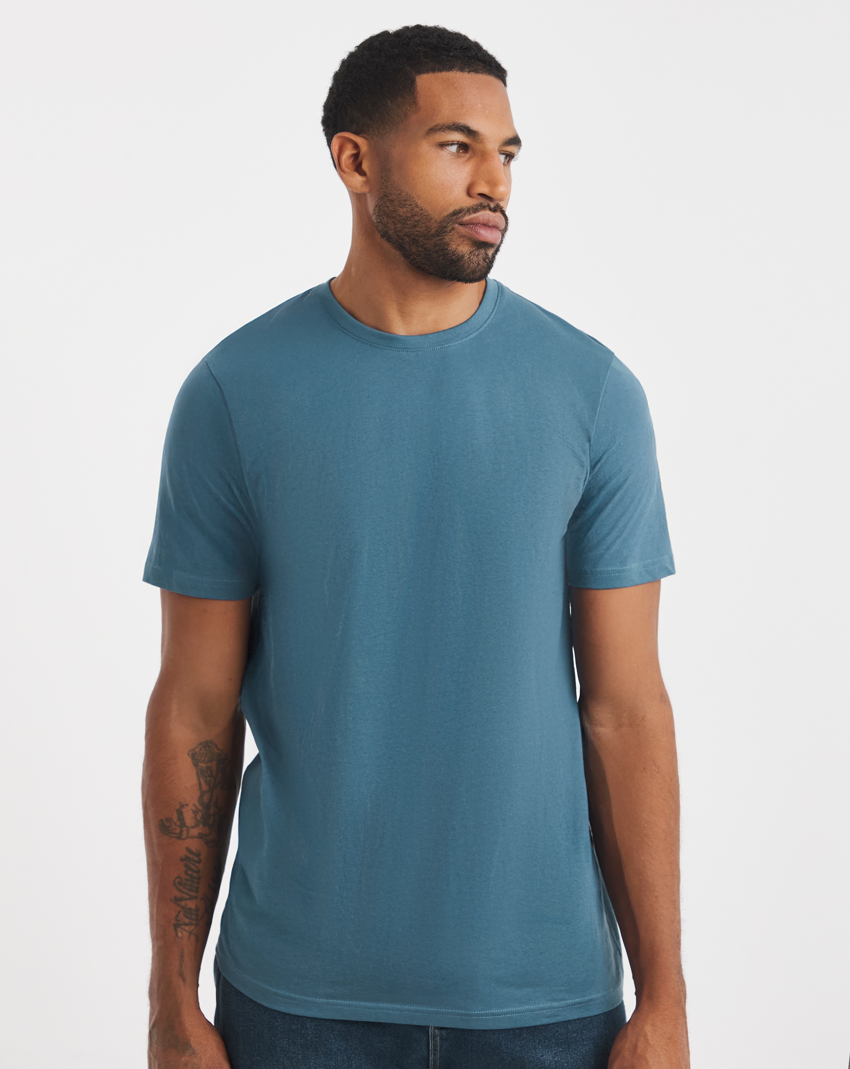 Pure Cotton Crew Neck T-Shirt
