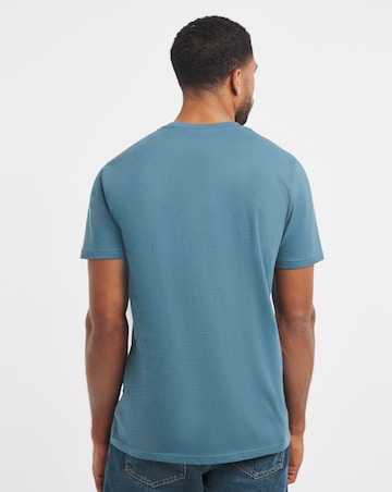 Pure Cotton Crew Neck T-Shirt Long - Dark Blue