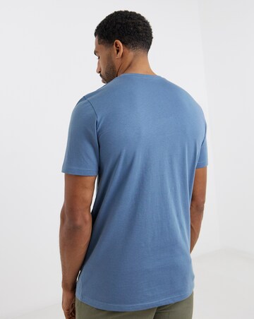 Pure Cotton V Neck T-Shirt Long