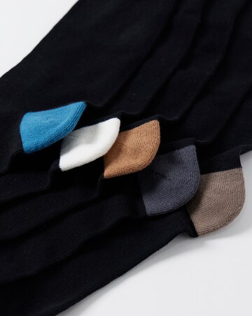5 Pack Contrast Cushion Sole Sock