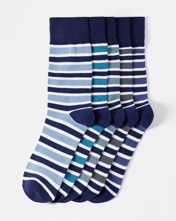 5 Pack Stripe Ankle Socks