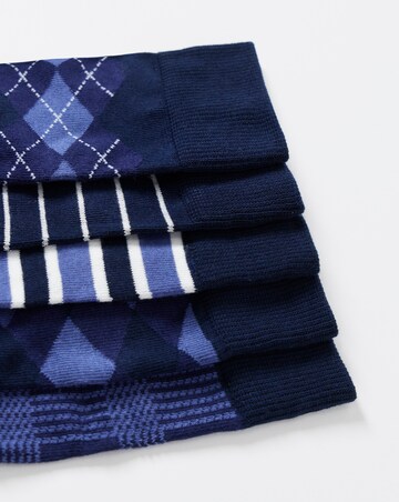 5 Pack Argyle Mix Ankle Socks