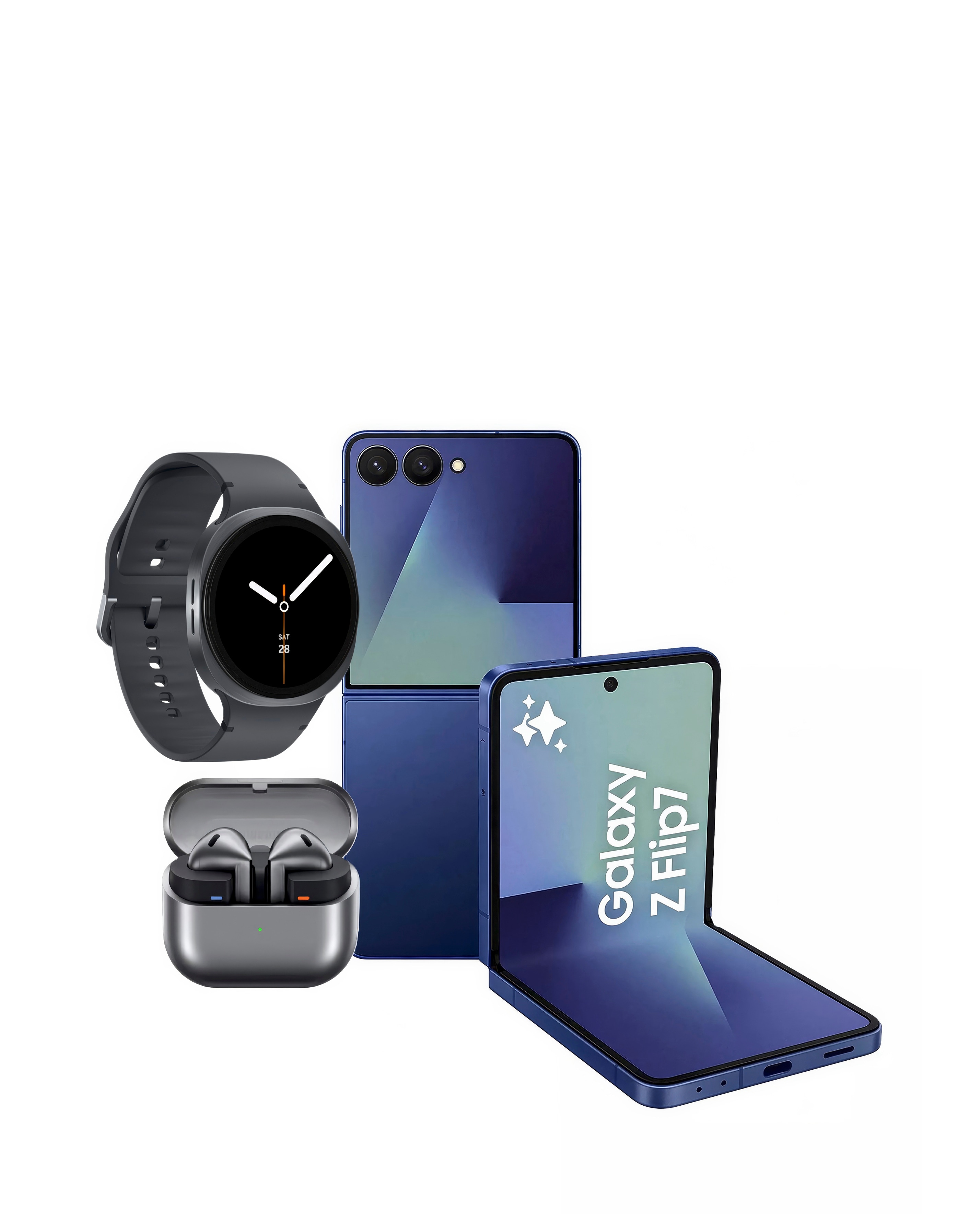 Samsung Galaxy Z Flip7, Watch8 & Buds3