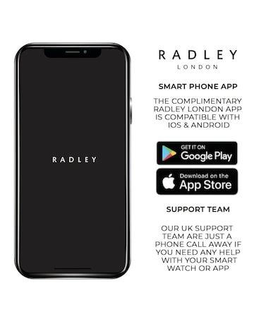 Radley Series 48 AMOLED T-Bar Leather Strap Smart Watch - Pink