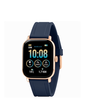 Radley Series 56 Ink Silicone Strap Smart Watch and Wireless Earbuds Bundle