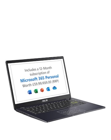 ASUS Vivobook Go 14 Laptop - 14in Intel Celeron 4GB 128GB FHD - Blue