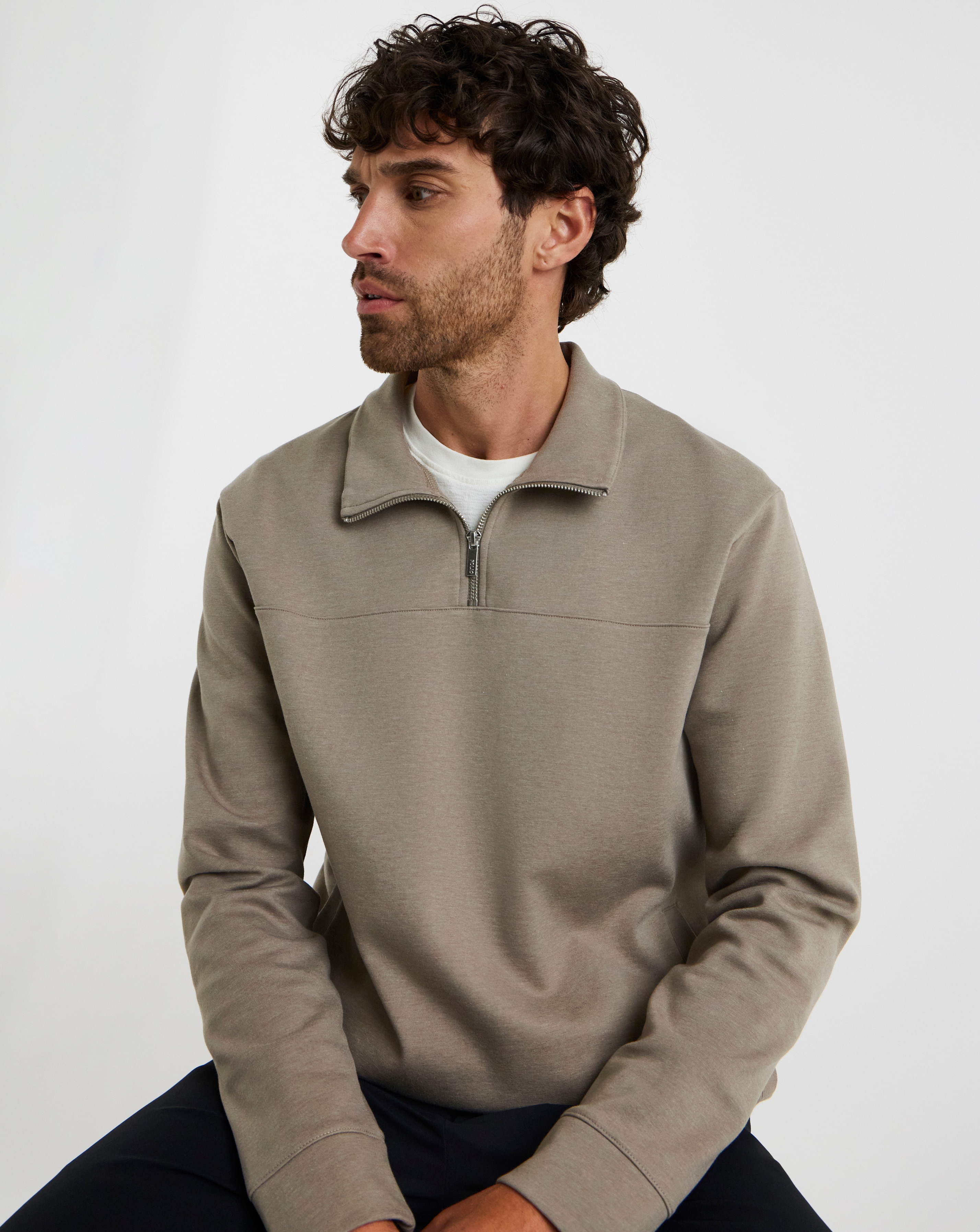 Folio Interlock 1/4 Zip Sweatshirt