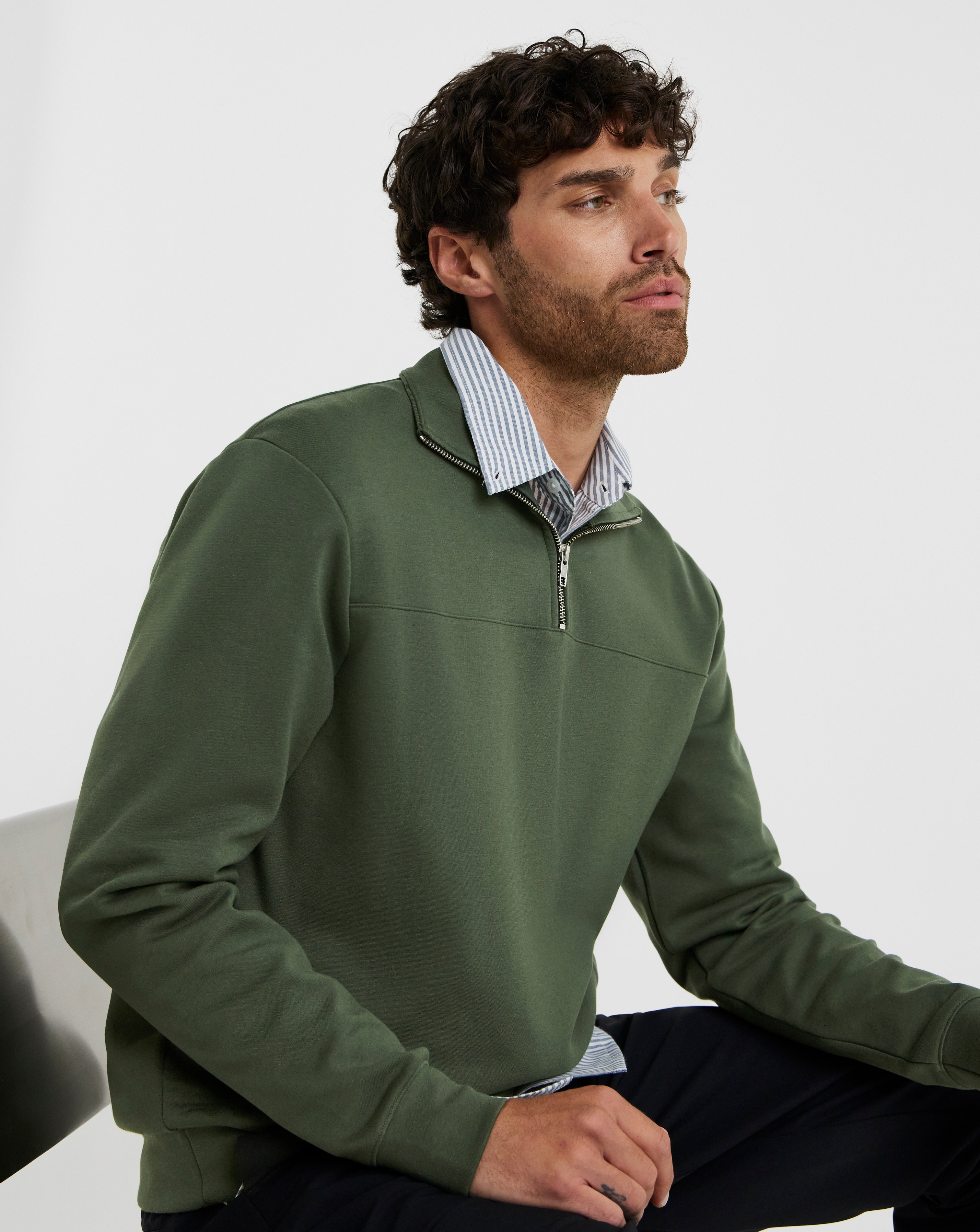 Folio Interlock 1/4 Zip Sweatshirt