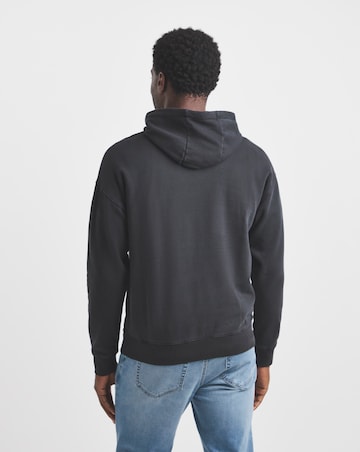 Union Garment Dyed Relaxed Hoodie-Black
