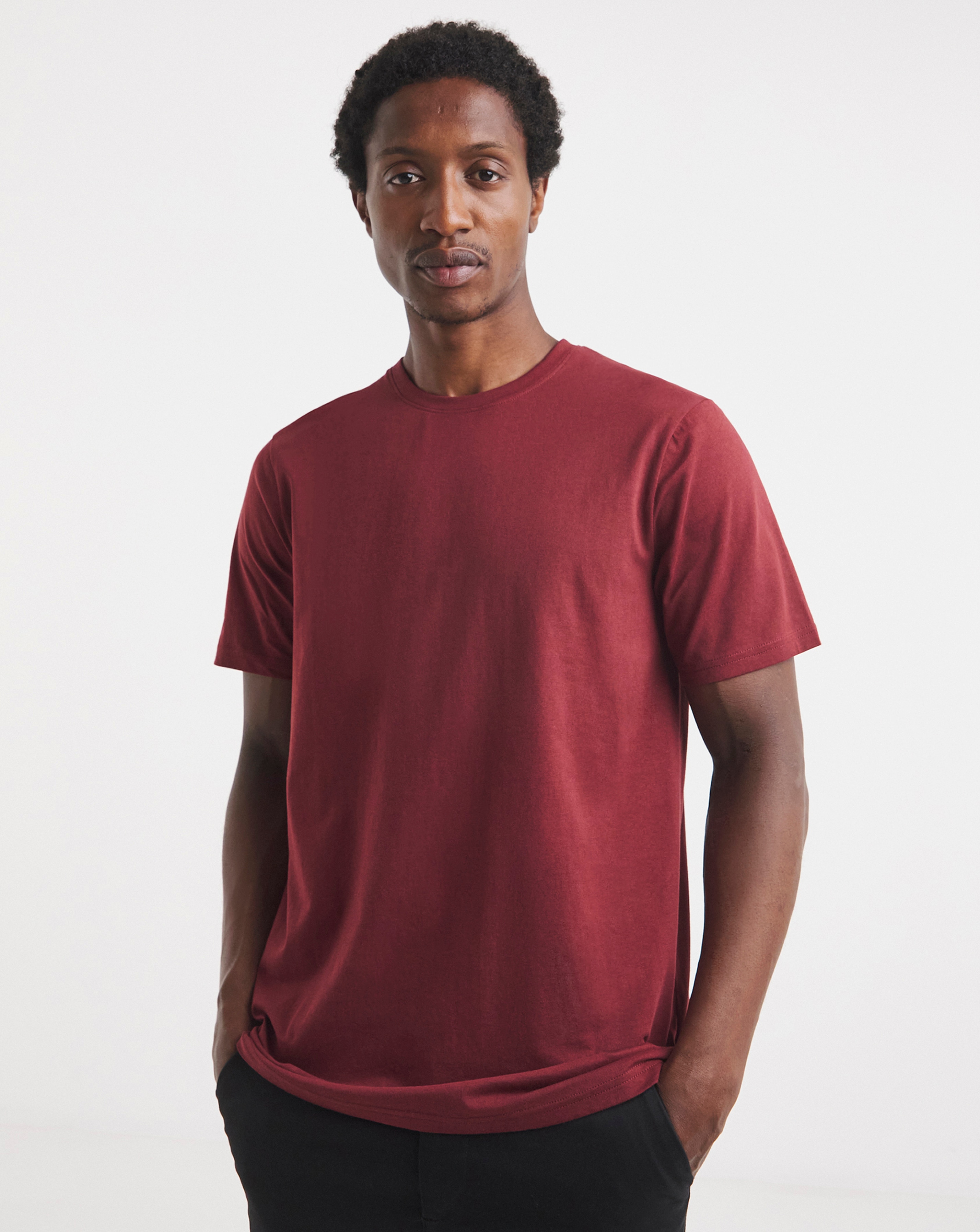 Pure Cotton Crew Neck T-Shirt Long