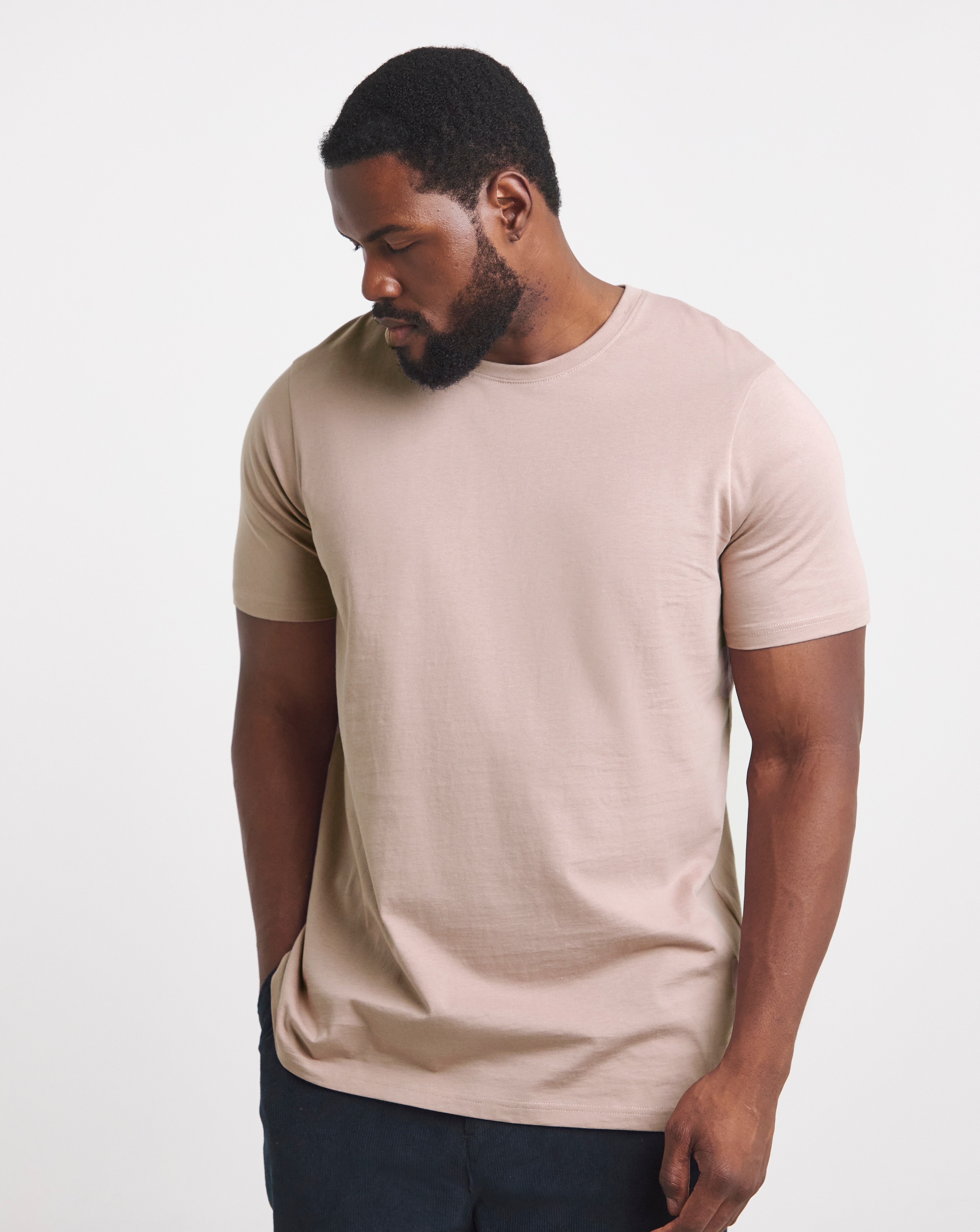 Pure Cotton Crew Neck T-Shirt Long