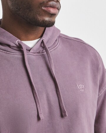 Union Relaxed Hooded Sweatshirt - Plum
