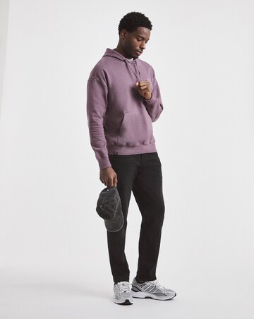 Union Relaxed Hooded Sweatshirt - Plum