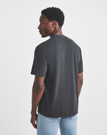 Union Garment Dyed Relaxed Fit T-Shirt-Black