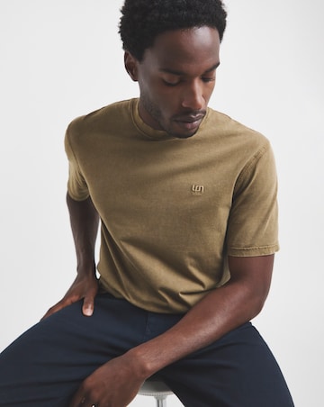 Union Garment Dyed Relaxed Fit T-Shirt-Brown
