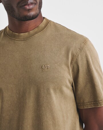Union Garment Dyed Relaxed Fit T-Shirt-Brown