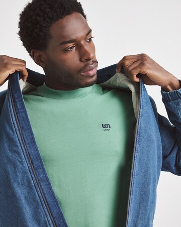 Union Embroid T-Shirt Long- Green