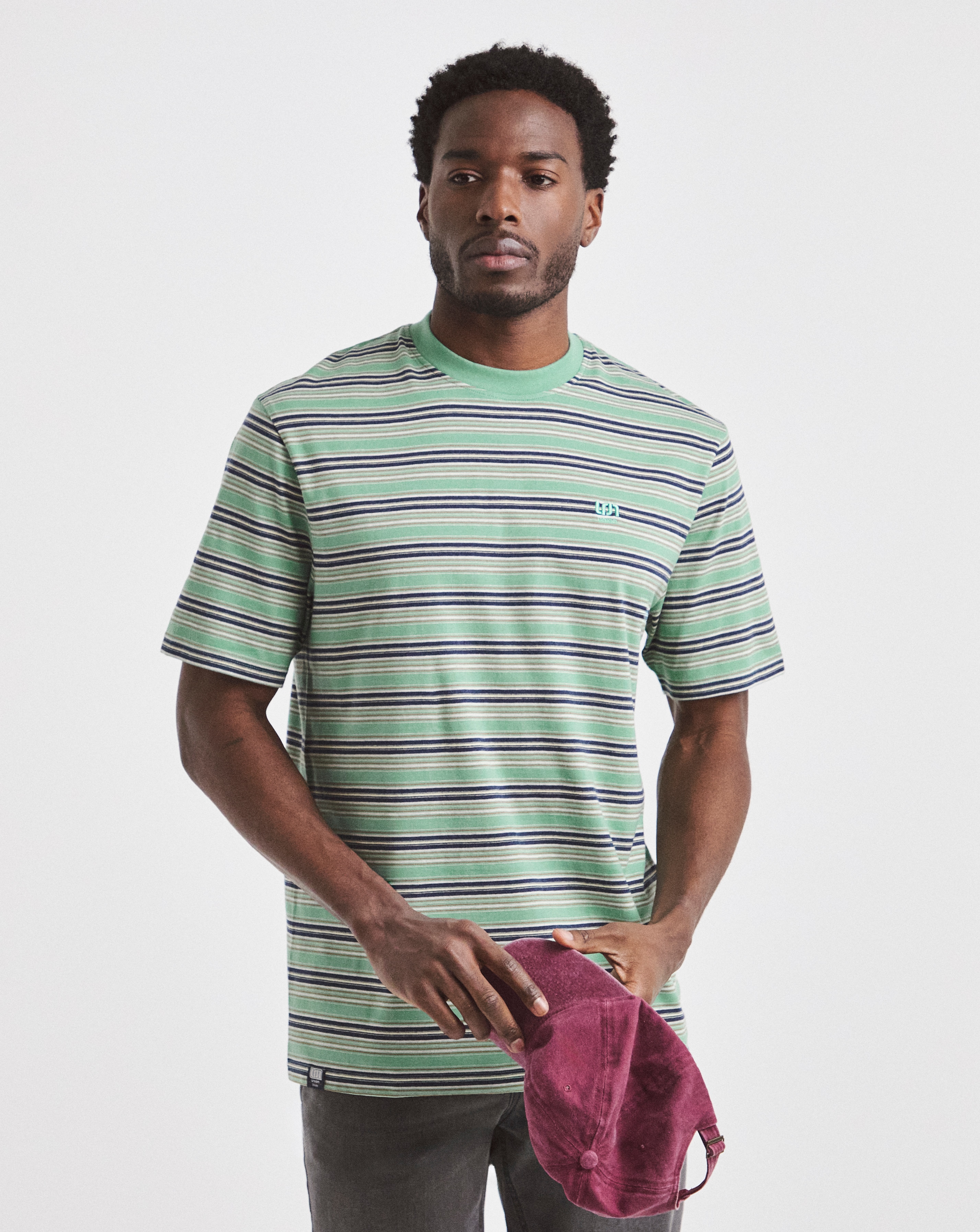 New In - Union Marl Yarn Dye Stripe T-Shirt