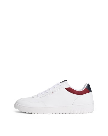 Tommy Hilfiger Basket Leather Trainer - White