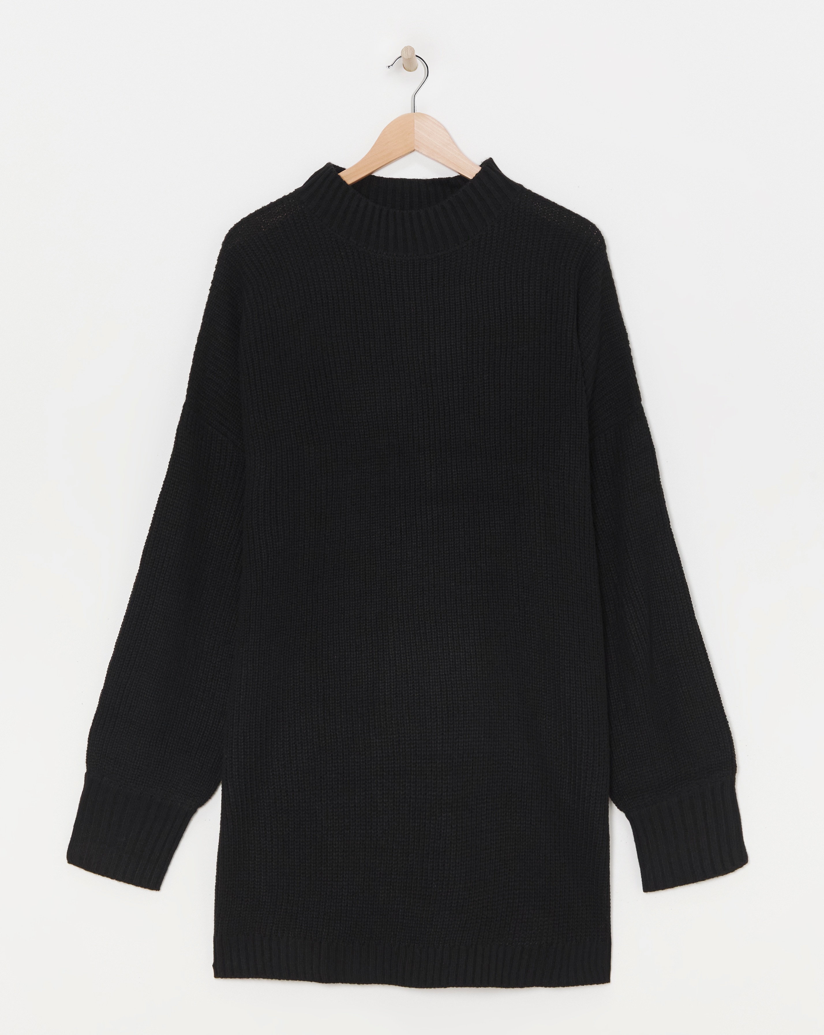 High Neck Ribbed Tunic