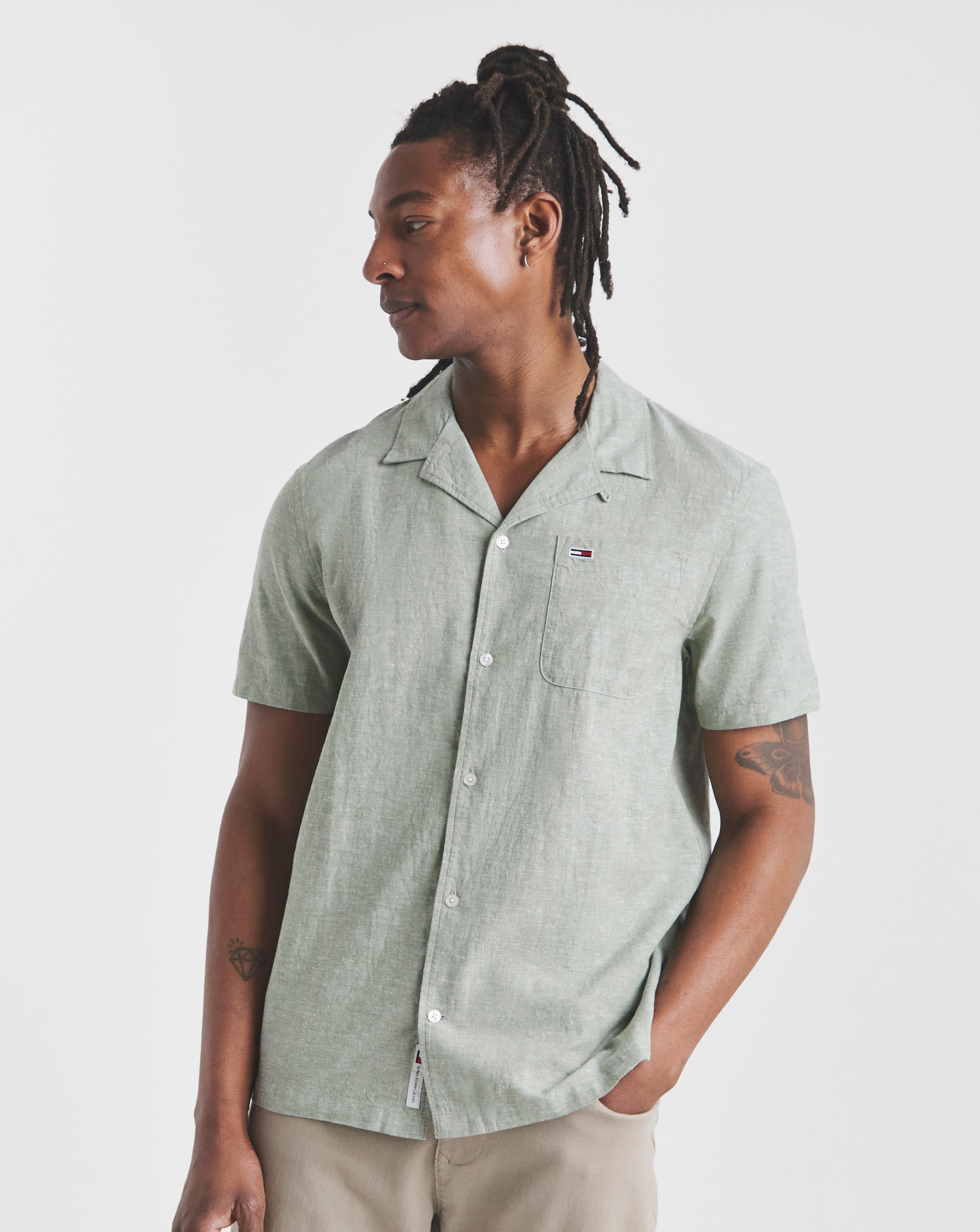 Tommy Jeans Linen Blend Shirt