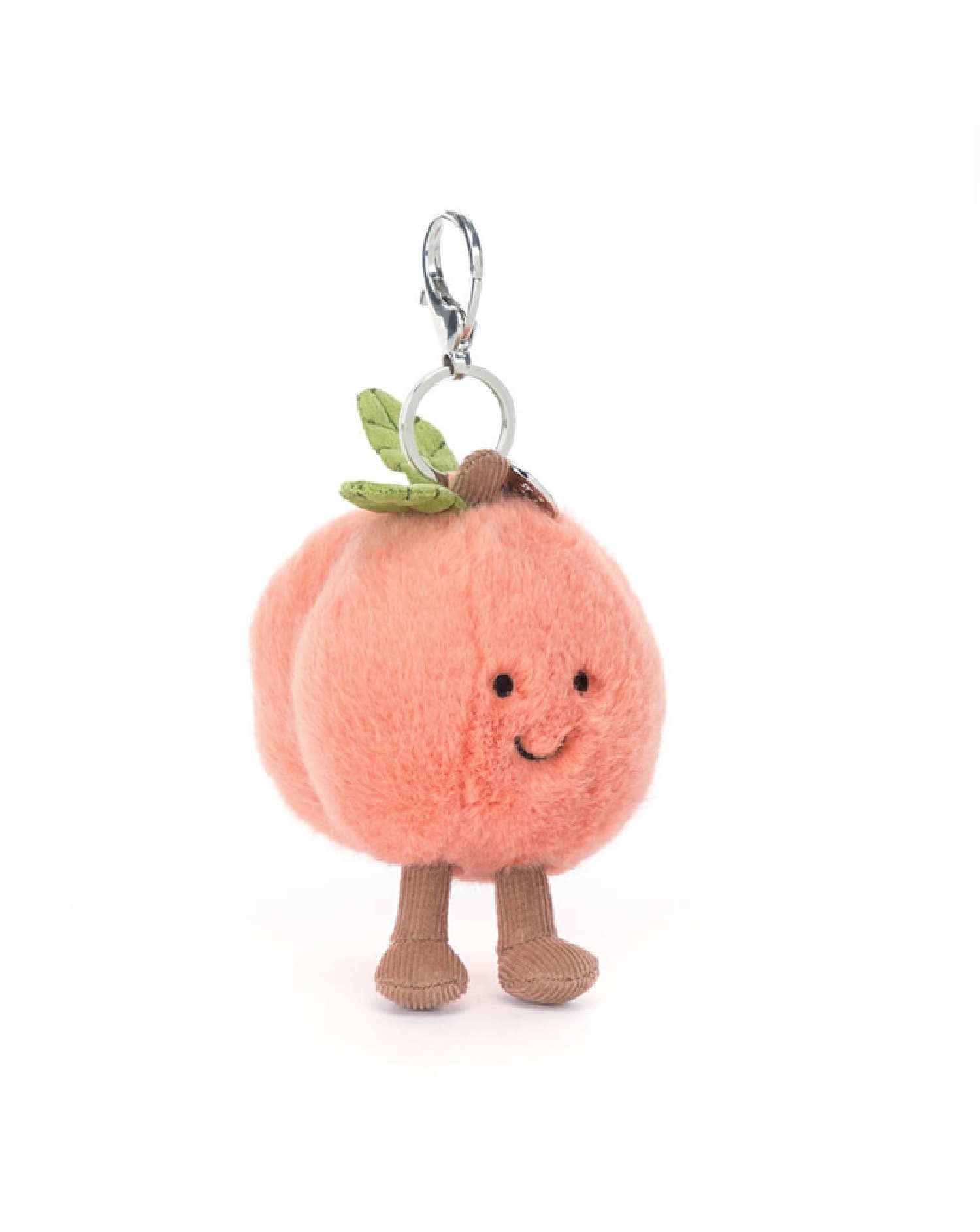 New In - JellyCat - Amuseables Peach Bag Charm